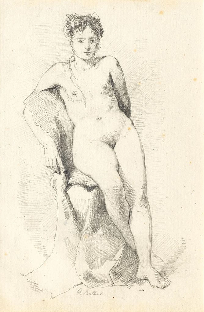 Nudo femminile seduto